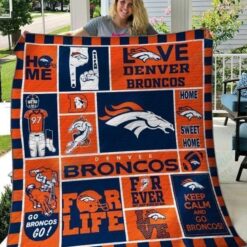 Denver Broncos 2 Blanket Quilt Rze1