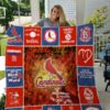 Louisville Cardinal 1g Blanket Quilt B22