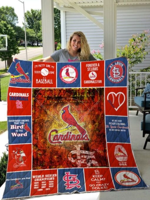 Louisville Cardinal 1g Blanket Quilt B22