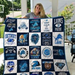 Detroit Lions Love Quilt Blanket B22