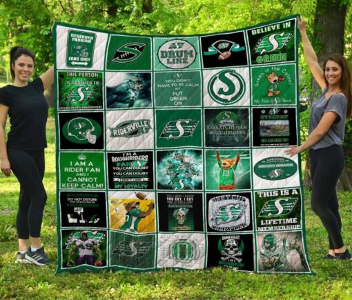 Saskatchewan Roughriders Lover Blanket Quilt TN