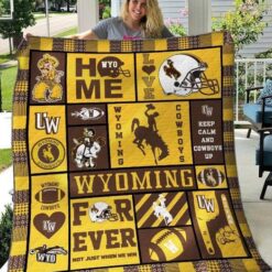 Wyoming Cowboys Blanket Quilt Rze1