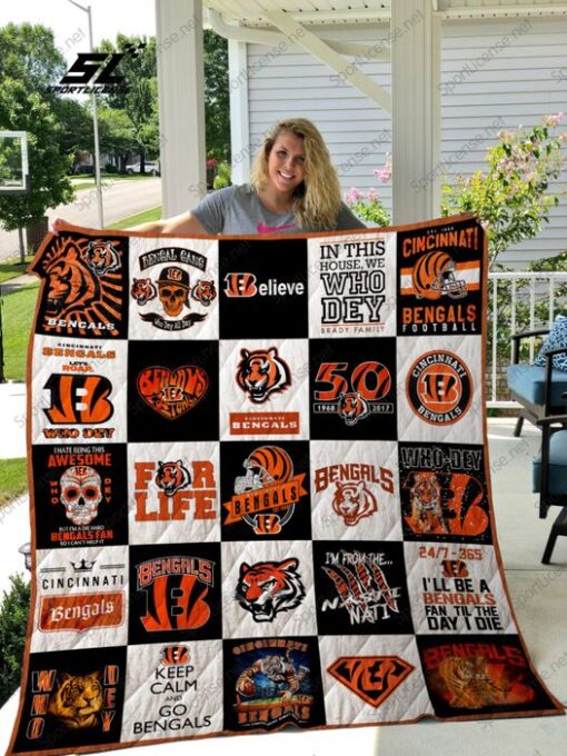 Cincinnati Bengals i0 Blanket Quilt Rze1