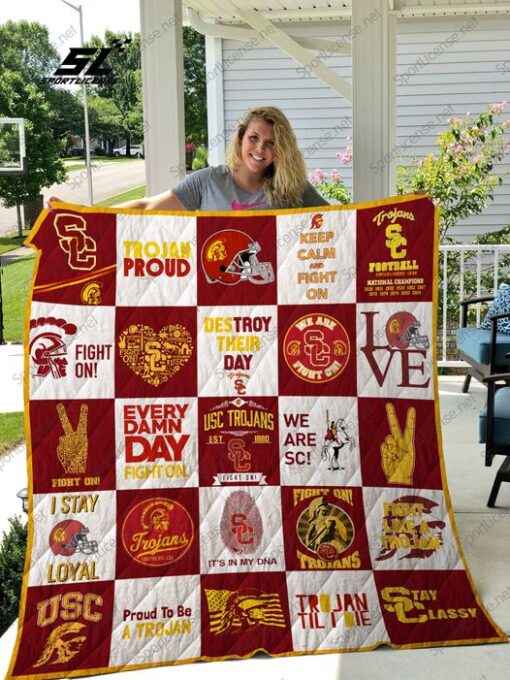 USC Trojans a0 Blanket Quilt Rze1