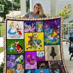 Alice in Wonderland Blanket Quilt Rze1