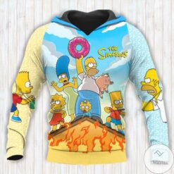 The Simpsons Hoodie Zip Hoodie 3D Rze1