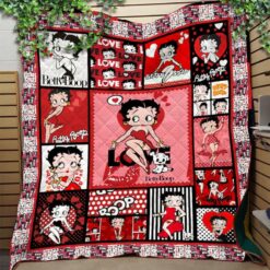 Betty Boop b1 Quilt Blanket Quilt Rze1