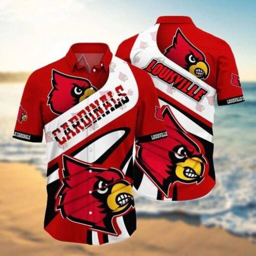 Louisville Cardinals Hawaiian Shirt B22