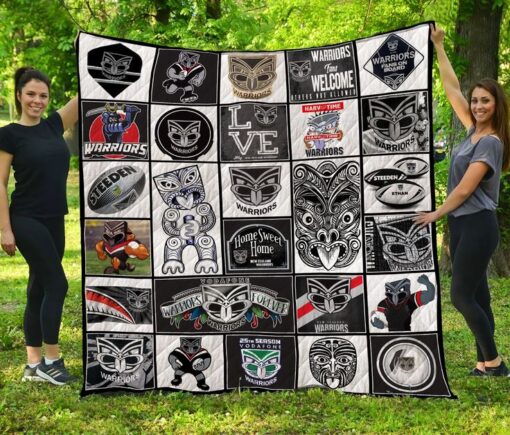 New Zealand Warriors Blanket Quilt Rze1