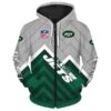 New York Jets Hoodie Zip Hoodie 3D B21