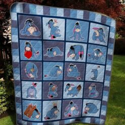 Eeyore lover 2 Blanket Quilt Rze1