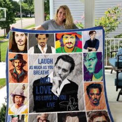 Johnny Depp 3 Blanket Quilt Rze1