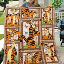 Tigger Winnie The Pooh Cute Blanket Quilt Rze1