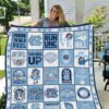 North Carolina Tar Heels 3 Blanket Quilt Rze1
