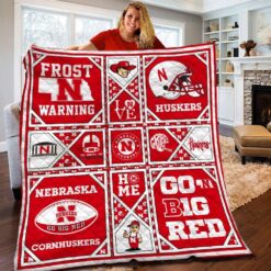Nebraska Cornhuskers i0 Blanket Quilt Rze1