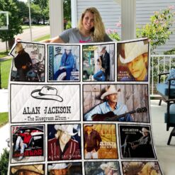 Alan Jackson lover Blanket Quilt Rze2
