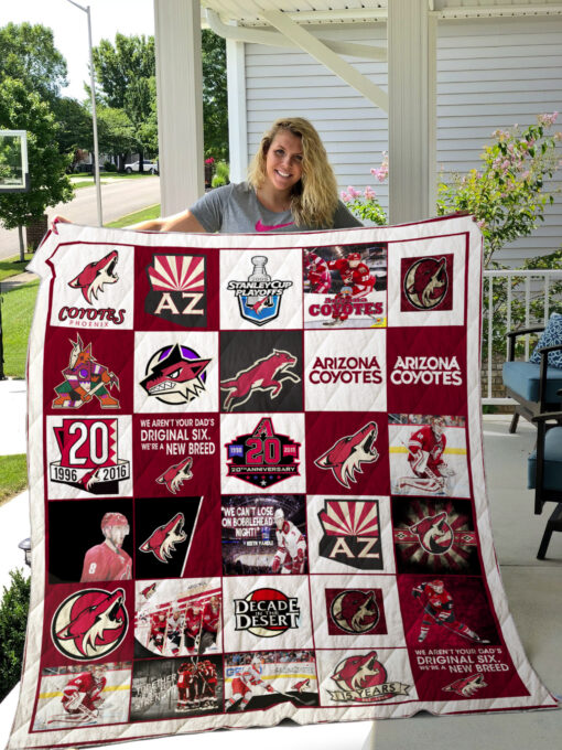 Arizona Coyotes Blanket Quilt Rze2