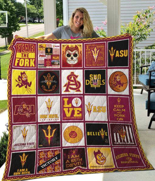 Arizona State Sun Devils Blanket Quilt Rze2