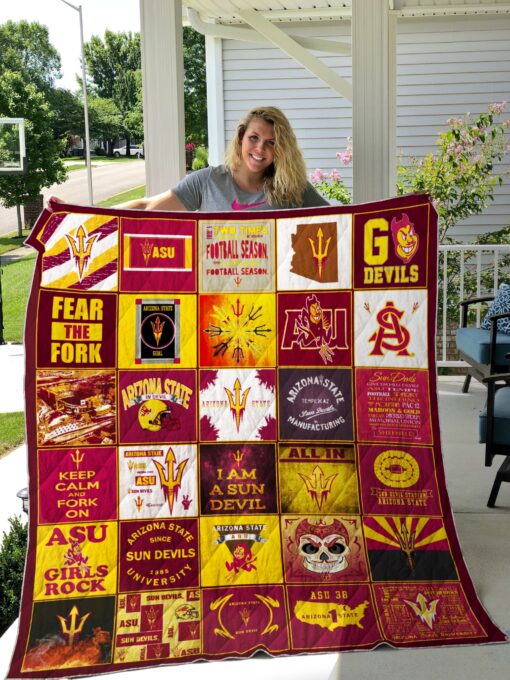 Arizona State Sun Devils Quilt  Blanket Quilt CCHU
