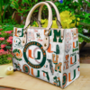 Miami Hurricanes i0 Hand Leather Bag L2K1