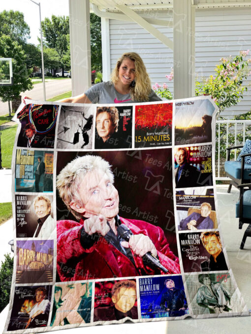 Barry Manilow Quilt  Blanket Quilt Rze2