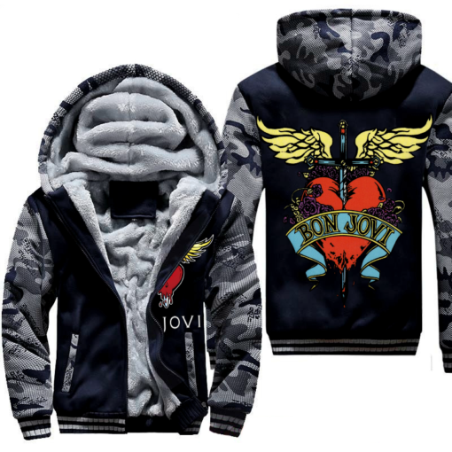 Bon Jovi Fleece Jacket Rze2