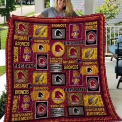 Brisbane Broncos Quilt   Blanket Quilt Rze2