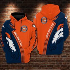 Denver Broncos 0gg Hoodie Zip Hoodie 3D Rze1