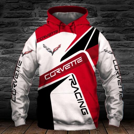 Chevrolet Corvette Hoodie Zip Hoodie 3D Rze1 =