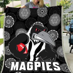 Collingwood Magpies Quilt Blanket Rze2