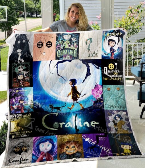 Coraline Lover Quilt Blanket Quilt Rze2