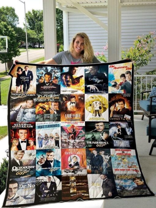 Daniel Craig 007 Blanket Quilt Rze2