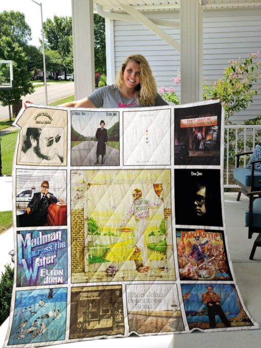 Elton John Quilt  Blanket Rze2