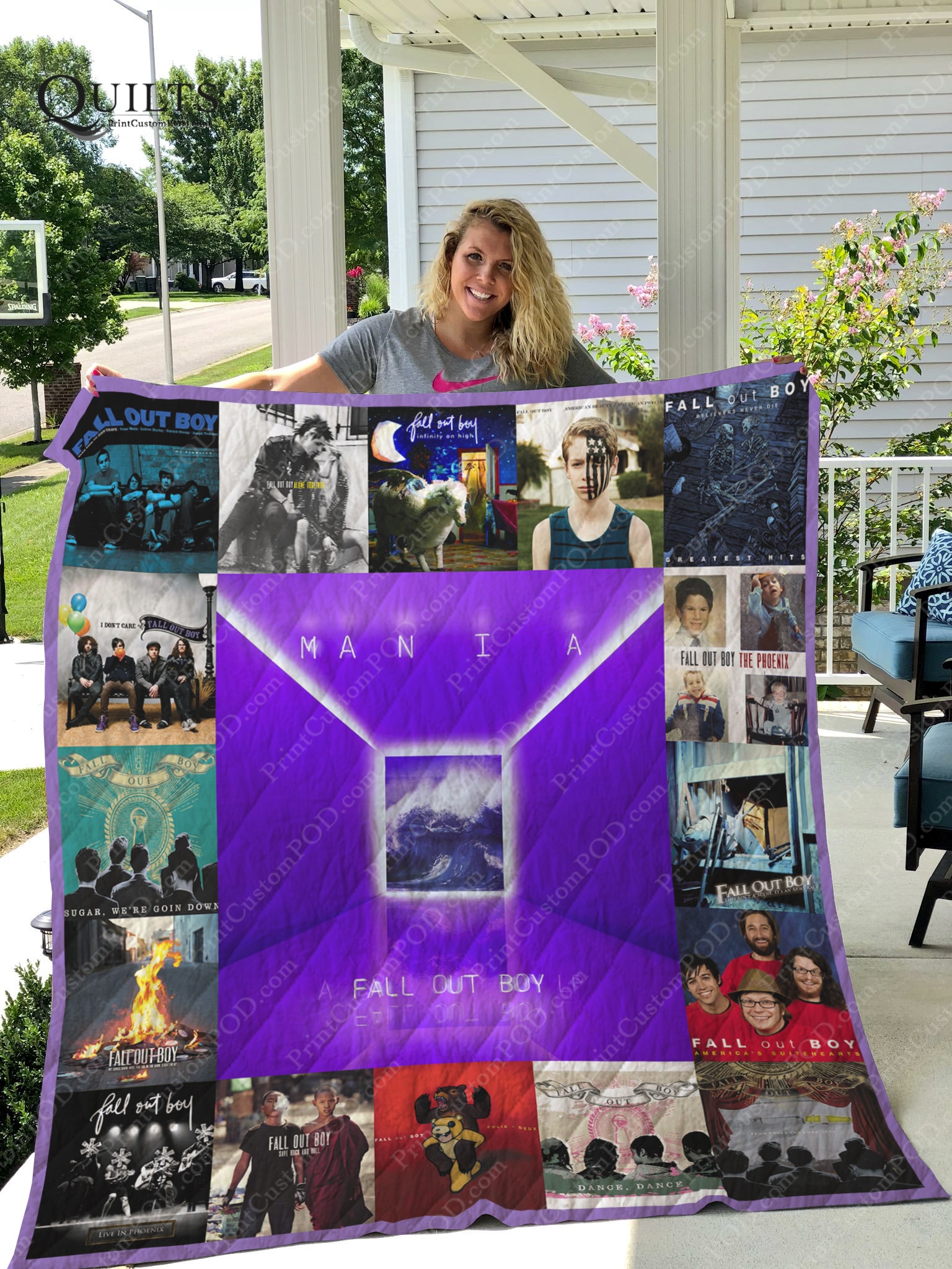 Fall Out Boy Quilt Blanket Quilt Rze2