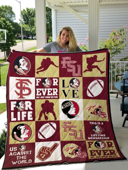 Florida State Seminoles Quilt  Blanket Quilt Rze2