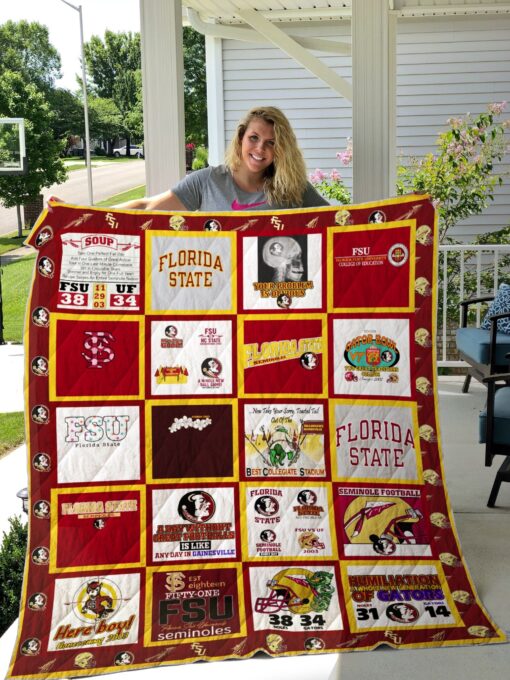 Florida State Seminoles  Quilt Lover Blanket Quilt Rze2
