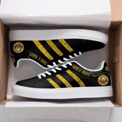 Guns N' Roses  Golden Black Skate Stan Smith New Shoes B23