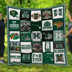Hawaii Rainbow Warriors  Blanket Quilt B22