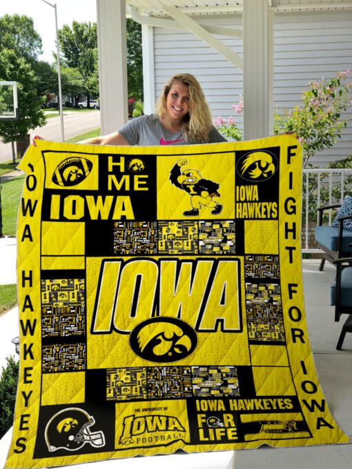 Iowa Hawkeyes Lover Blanket Quilt Rze2