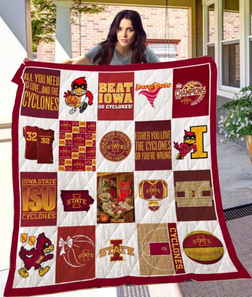Iowa State Cyclones Blanket Quilt Rze2