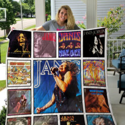 Janis joplin lover Blanket Quilt Rze2