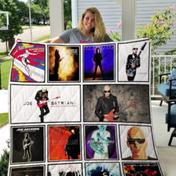 Joe Satriani Quilt Blanket Quilt Rze2