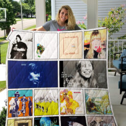 Joni Mitchell Best Blanket Quilt Rze2