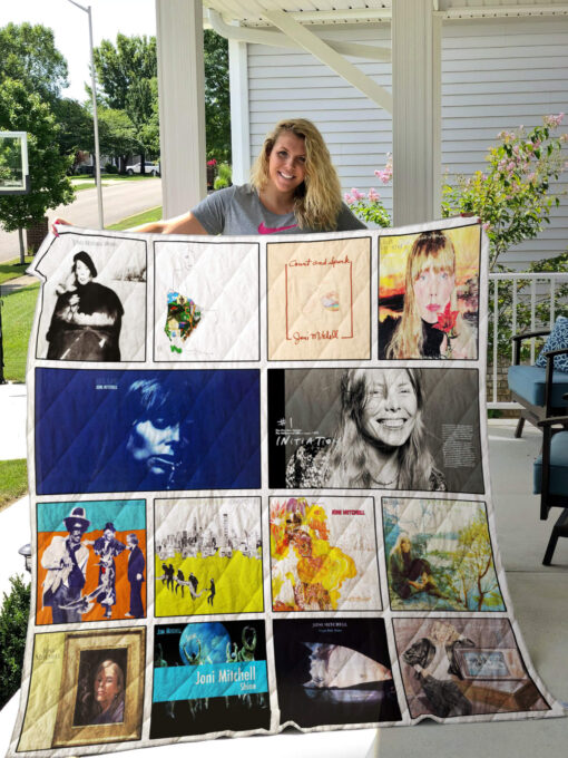 Joni Mitchell Best Blanket Quilt Rze2