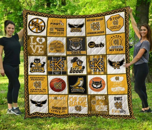 Kennesaw State Blanket Quilt Rze2
