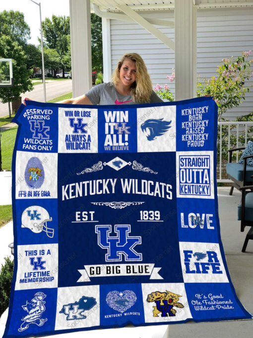 Kentucky Wildcats  Blanket Quilt Rze2