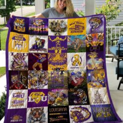 LSU Tigers Lover Blanket Quilt Rze2