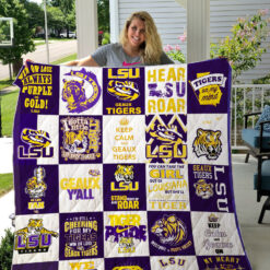 LSU Tigers Quilt  Blanket Quilt Rze2