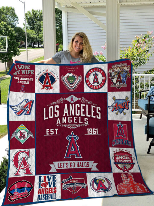 Los Angeles Angels  Blanket Quilt Rze2