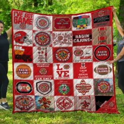 Louisiana Ragin Cajun Lover Blanket Quilt B22